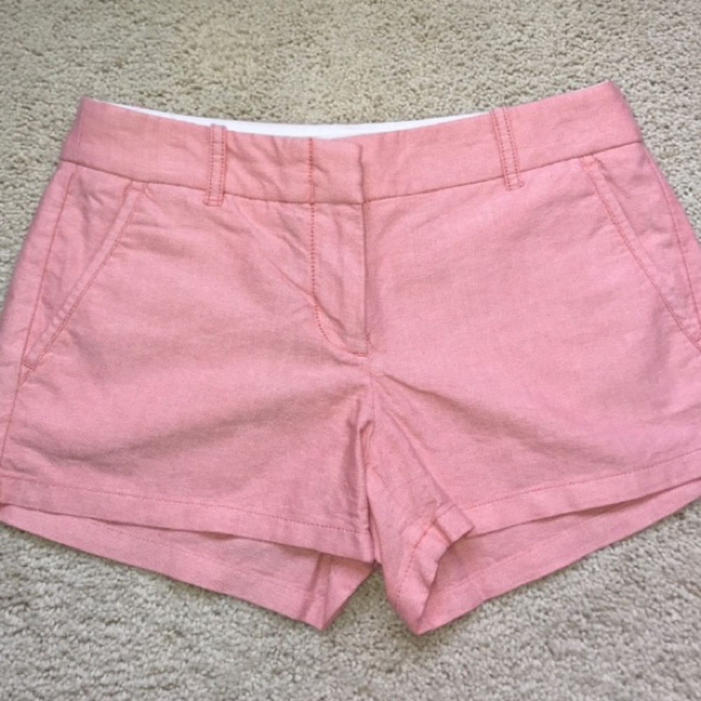 Jcrew light pink chino shorts